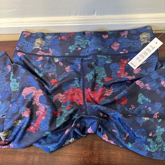 Terez 3” tall band glitter capri elastic banded waist size XL, NWT - Picture 8 of 9